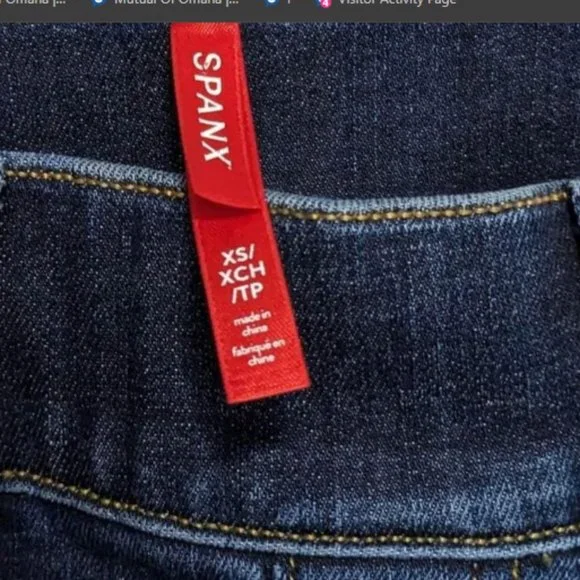 Spanx flare jeans. Size XS. - Picture 2 of 4